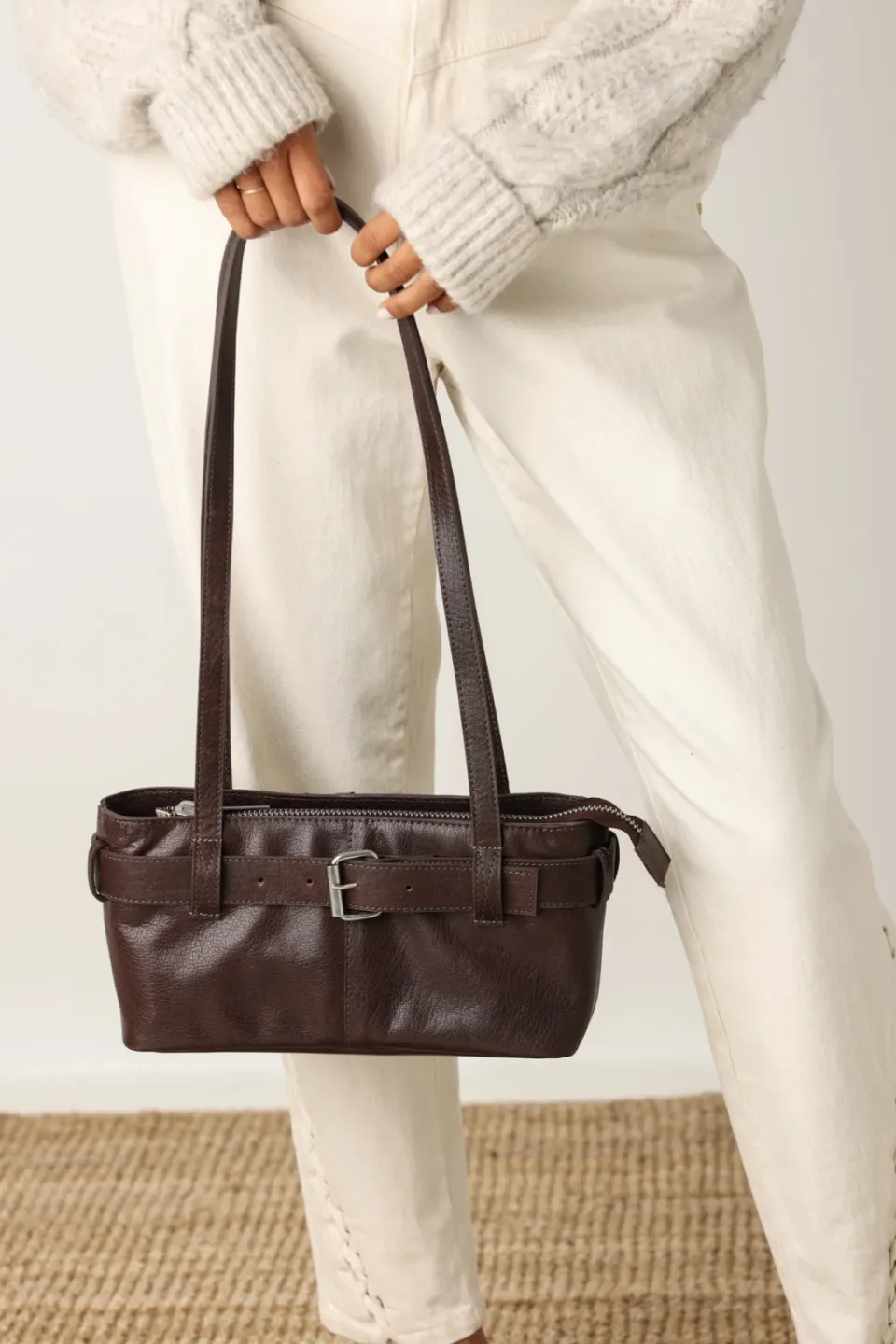 Shabbies Amsterdam OLLA Shoulderbag Leather Brown, foto 6