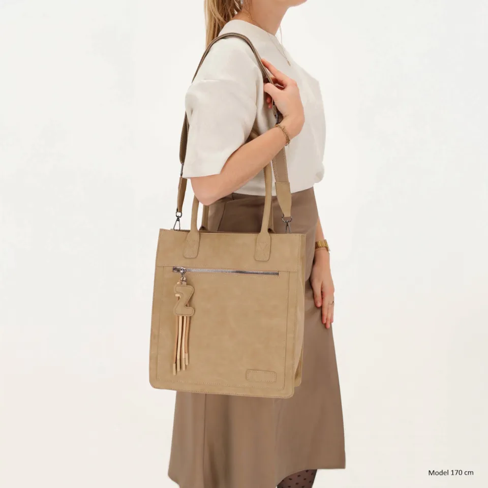 Zebra Trends Rosalyn shopper zand, foto 4