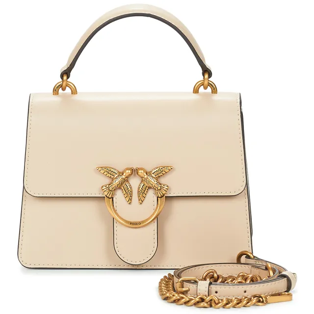 Pinko Schoudertas Pinko LOVE ONE TOP HANDLE MINI LIGHT Beige