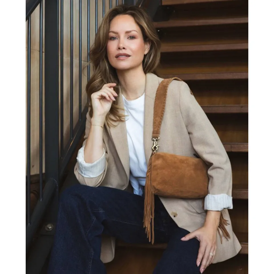 Chabo Bags Stormy Fringes schoudertasje cognac, foto 6