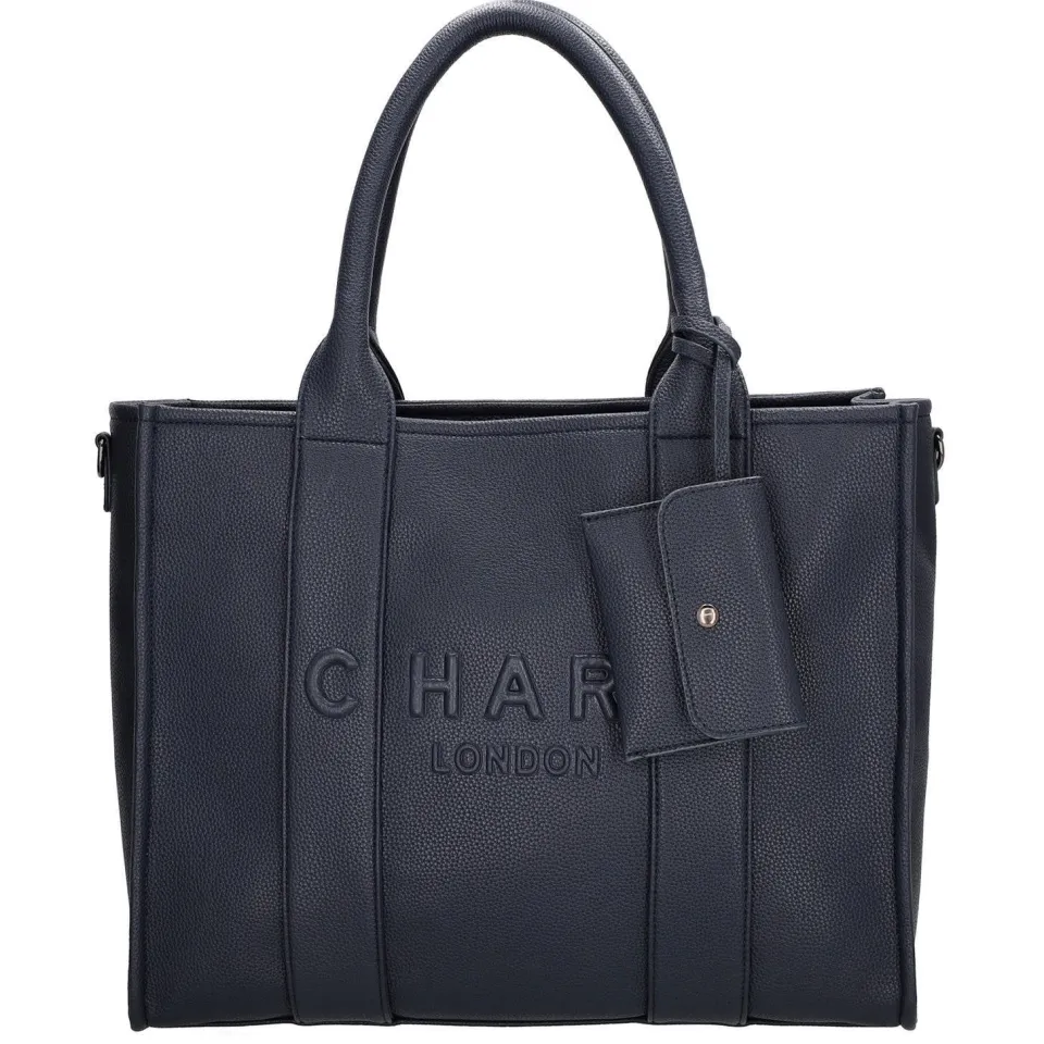 Charm London Bond shopper donkerblauw, foto 4