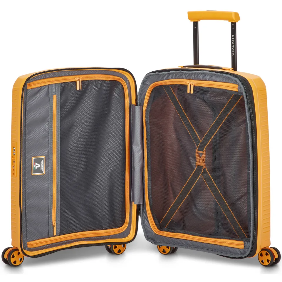Roncato Arcade handbagagekoffer geel, foto 6