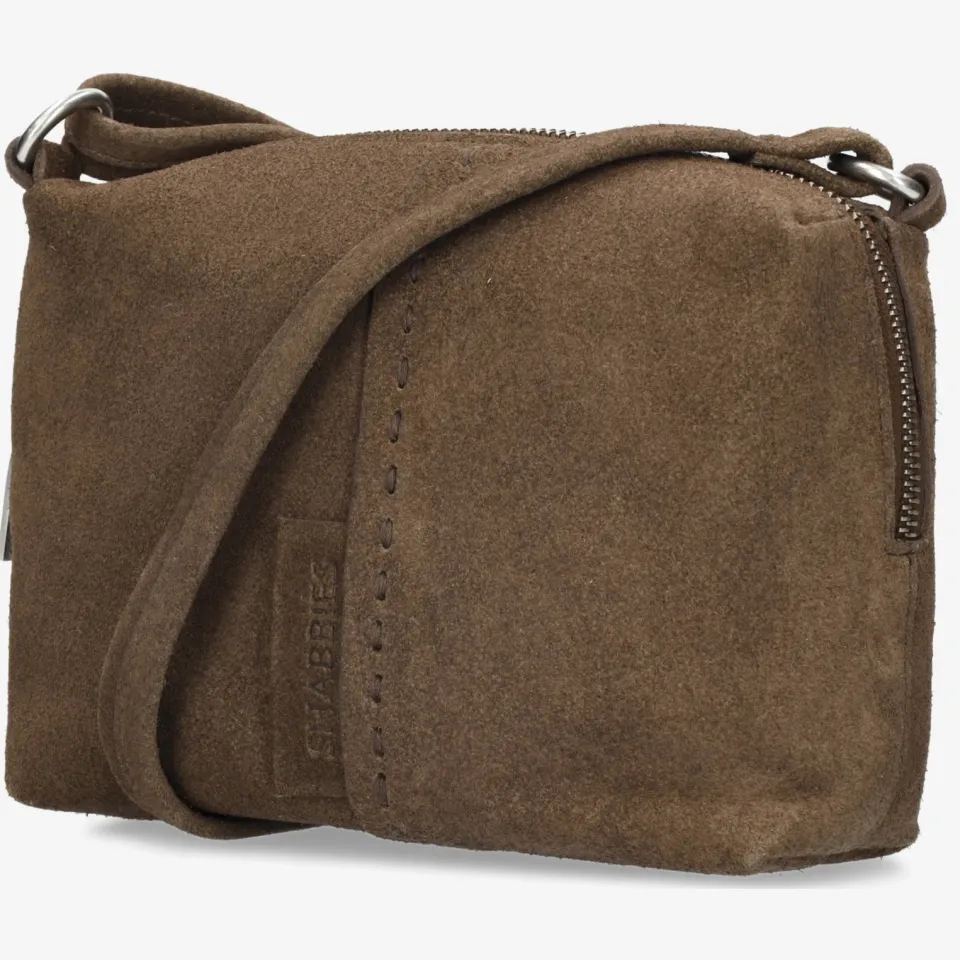 Shabbies Amsterdam Saar Stitched crossbody tas taupe, foto 4