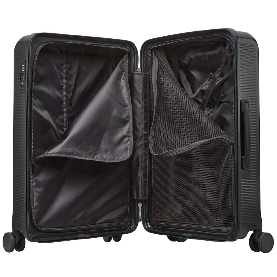 Travelbags The Flow Trolley M koffer zwart, foto 2