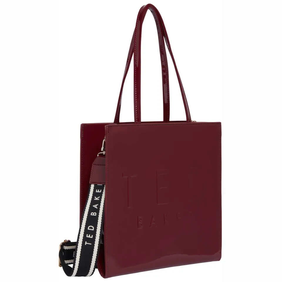 Ted Baker Iconica shopper donkerrood, foto 3