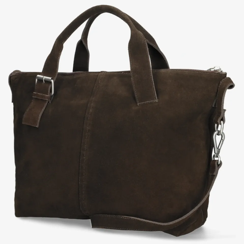 Shabbies Amsterdam Essie Stitched laptoptas donkerbruin, foto 3