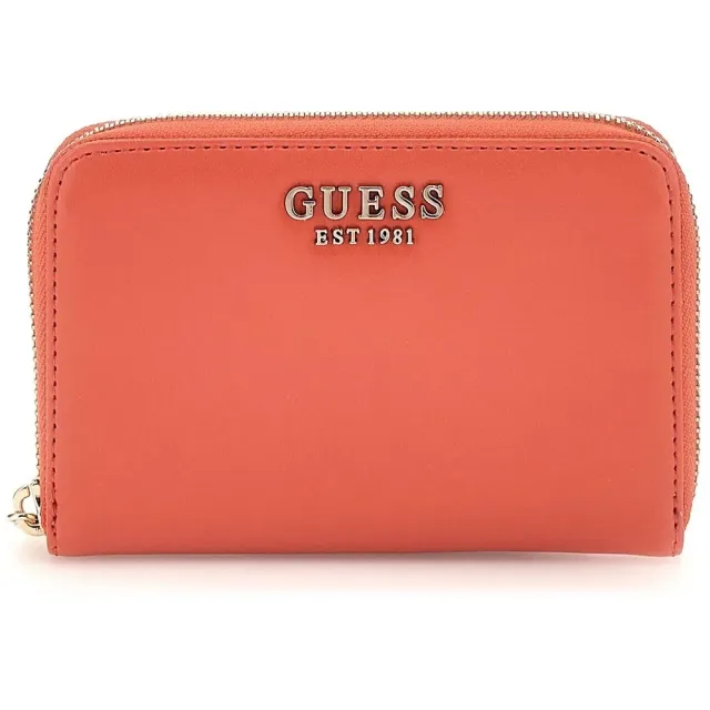 Guess Laurel Zip Around portemonnee koraalrood Coral Red