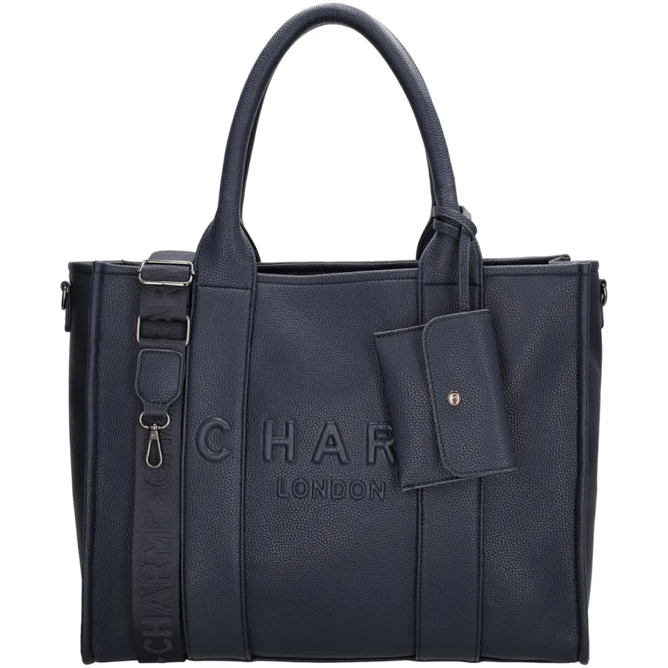 Charm London Bond shopper donkerblauw, foto 2