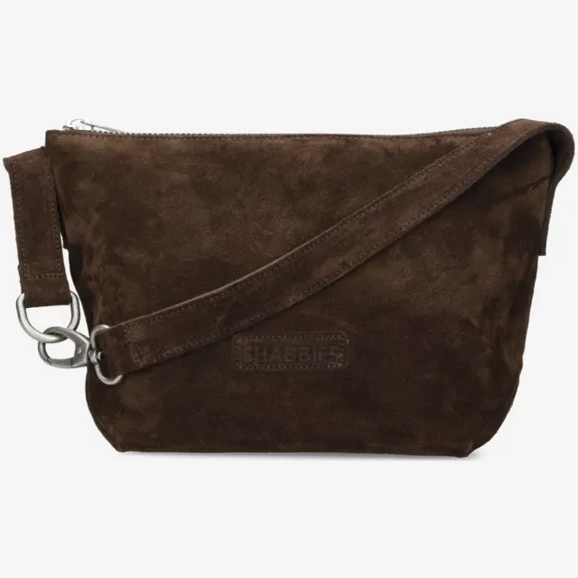 Shabbies Amsterdam Esra crossbodytas donkerbruin