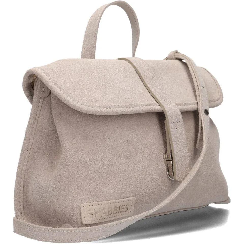 Shabbies Amsterdam PLEUN Crossbody waxed suede Taupe, foto 5