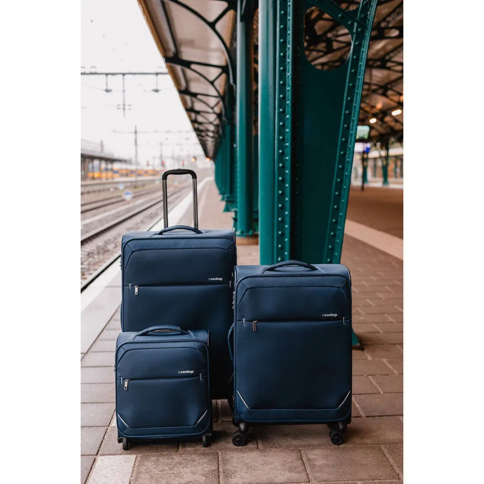 Travelbags The Base Soft trolleykoffer 79 donkerblauw, foto 3