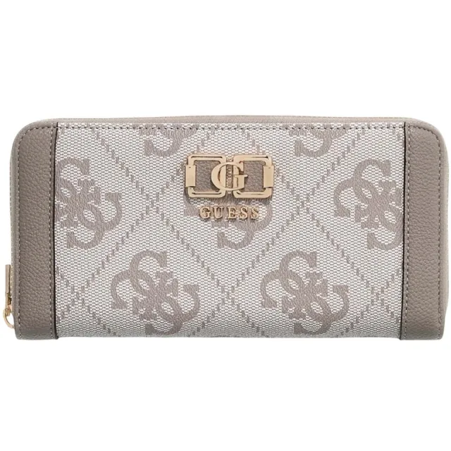 Guess Karnilla portemonnee dark taupe logo