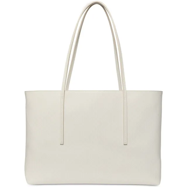 Calvin Klein Boodschappentas Calvin Klein Jeans Emblem Aop Tote W/ Pouch Wit