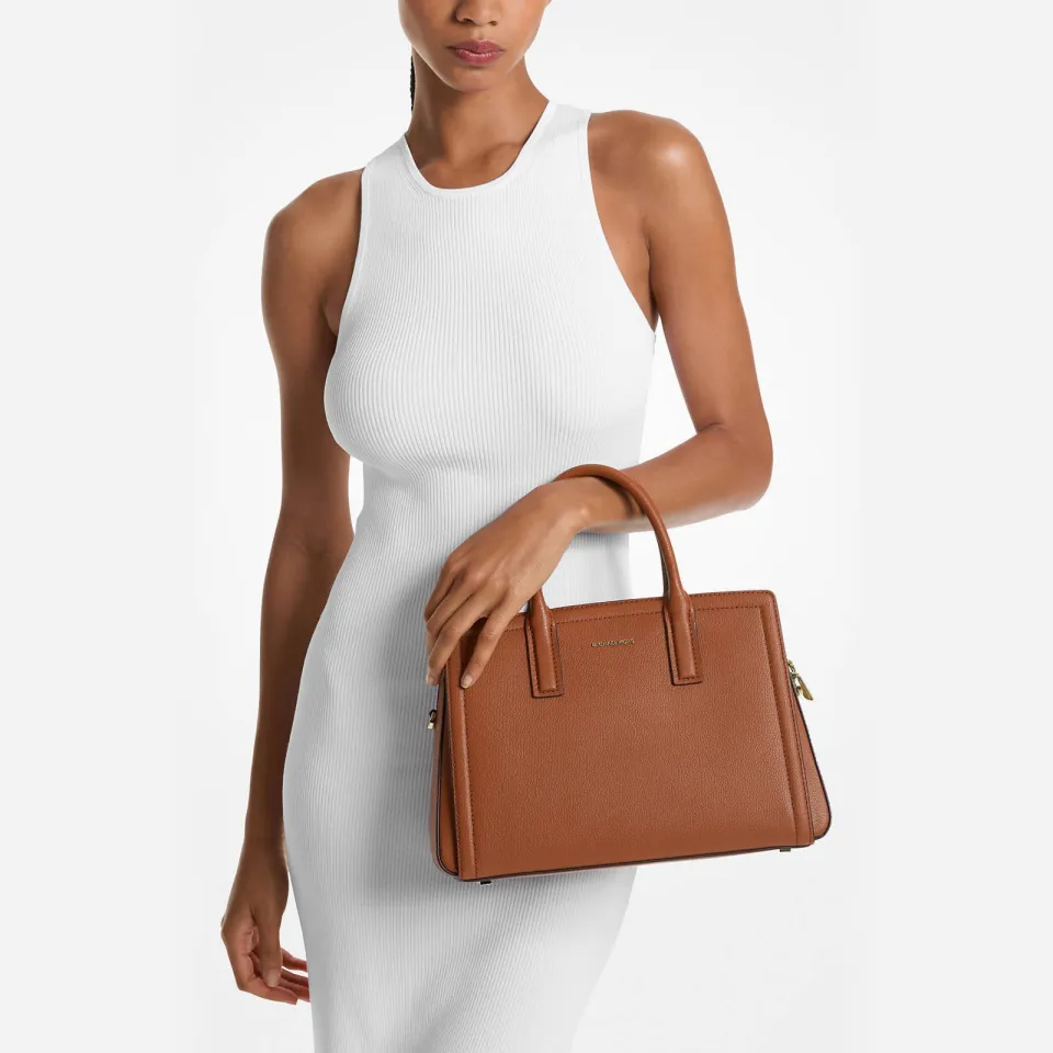 Michael Kors Laila medium handtas cognac, foto 5