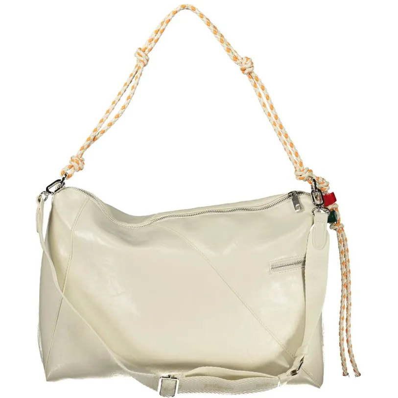 Desigual Ecru Polyurethaan Dames Handtas Beige Crude