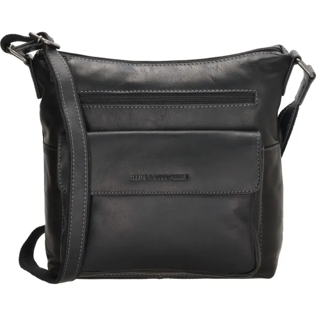 Hide & Stitches Japura schoudertas M zwart