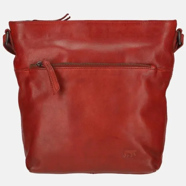 Bear Design crossbody tas rood