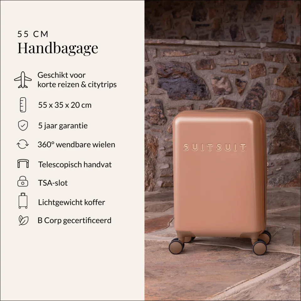 SUITSUIT Fab Seventies handbagagekoffer 55 cm italian clay, foto 5