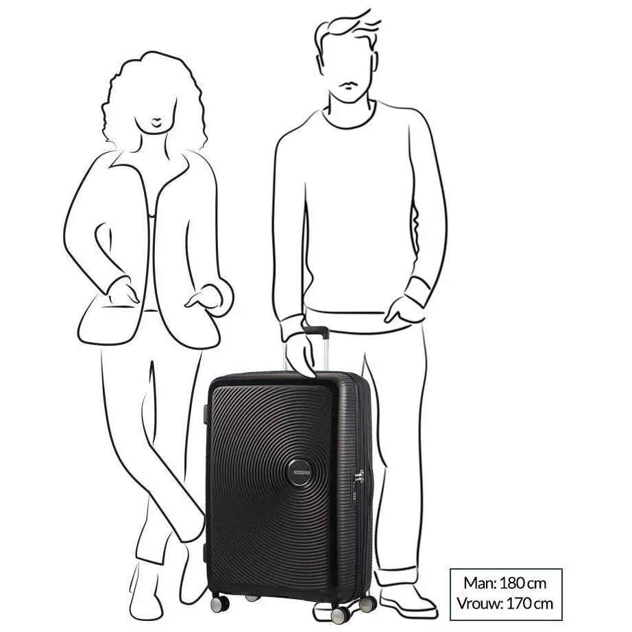 American Tourister Soundbox Spinner 77 reiskoffer zwart, foto 2