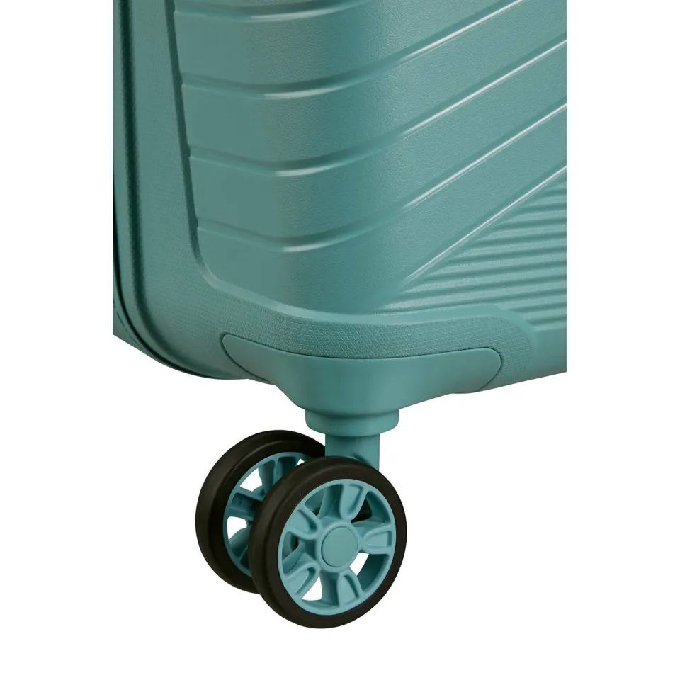 American Tourister Airconic spinner handbagagekoffer turquoise, foto 5