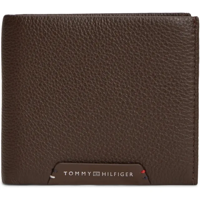 Tommy Hilfiger Th Corp cc flap and coin portemonnee bruin