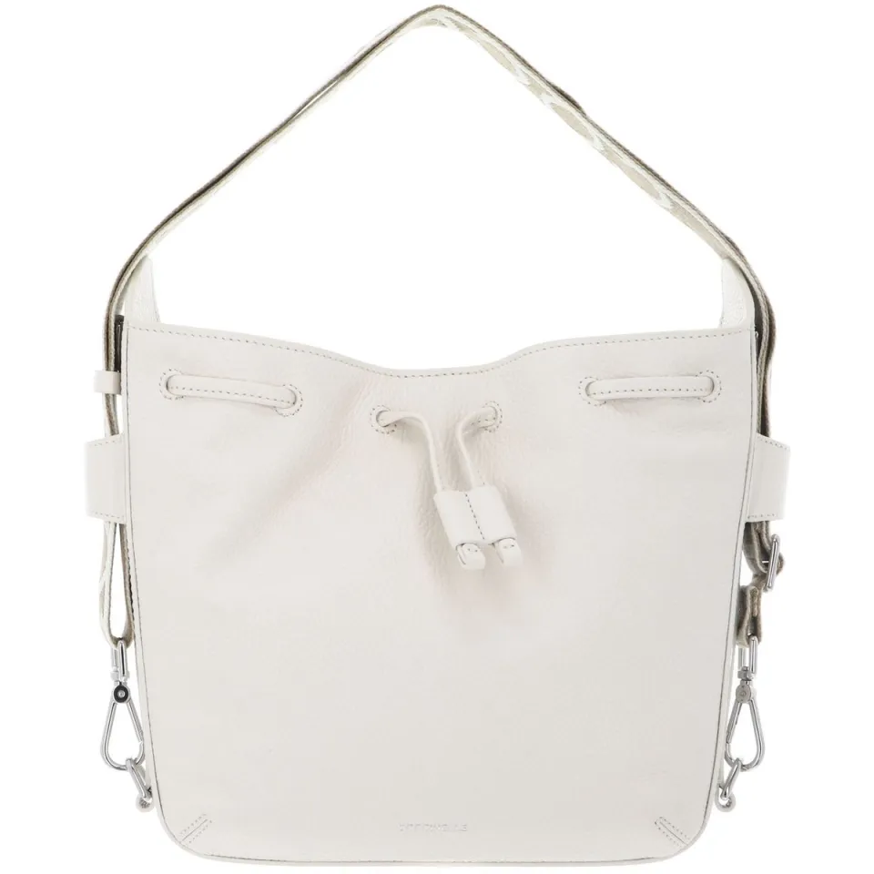 Coccinelle Bianco Leren Dames Handtas Pearl