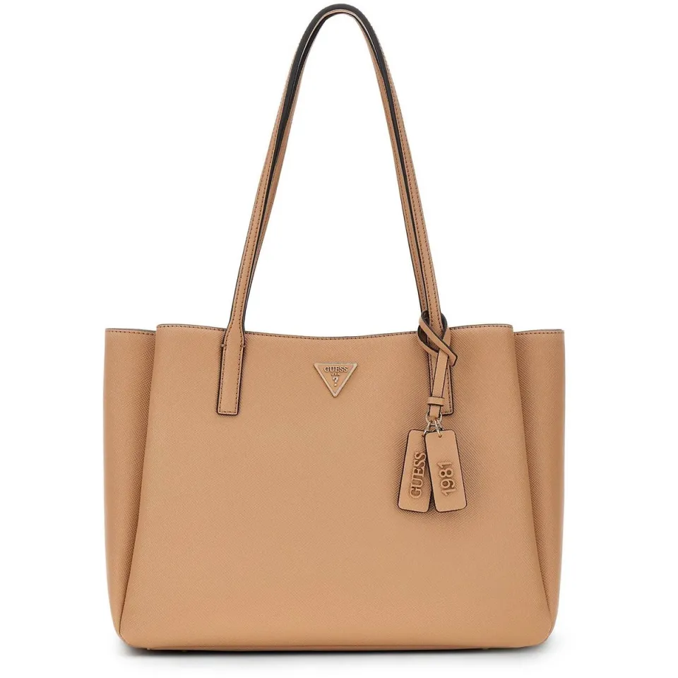 Guess Noelle II Tech Tote schoudertas beige