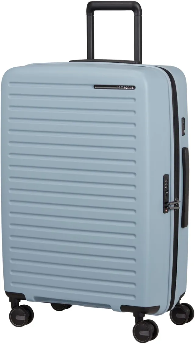 Samsonite Restackd spinner 68 cm lichtblauw fog blue