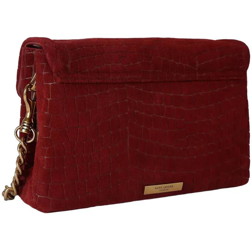 Kurt Geiger Celia schoudertas bordeauxrood, foto 2