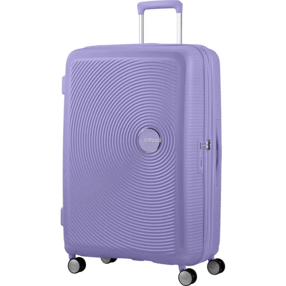 American Tourister Soundbox Spinner 77 reiskoffer lila, foto 2