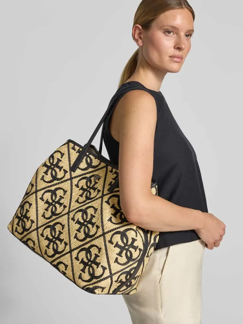 Guess Kirsten 2-in-1 shopper zwart beige, foto 4