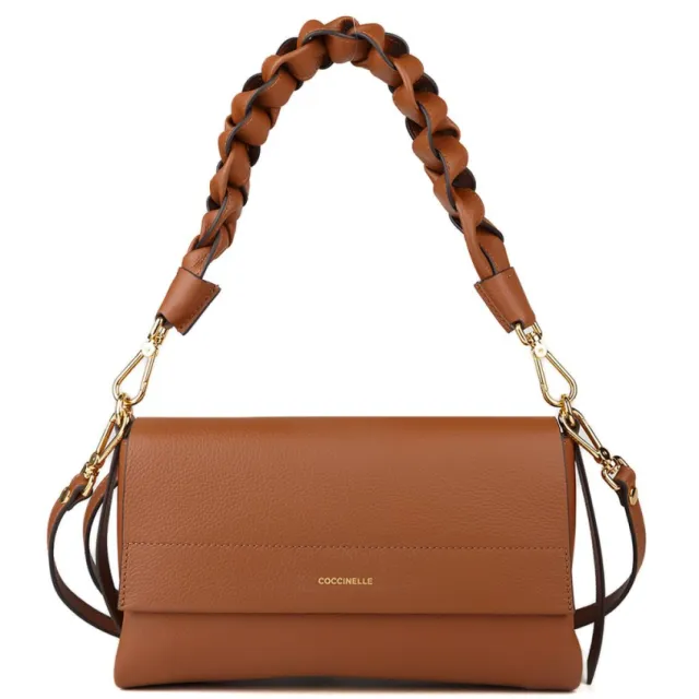 Coccinelle Boheme Grana Schoudertas Cognac / Noir