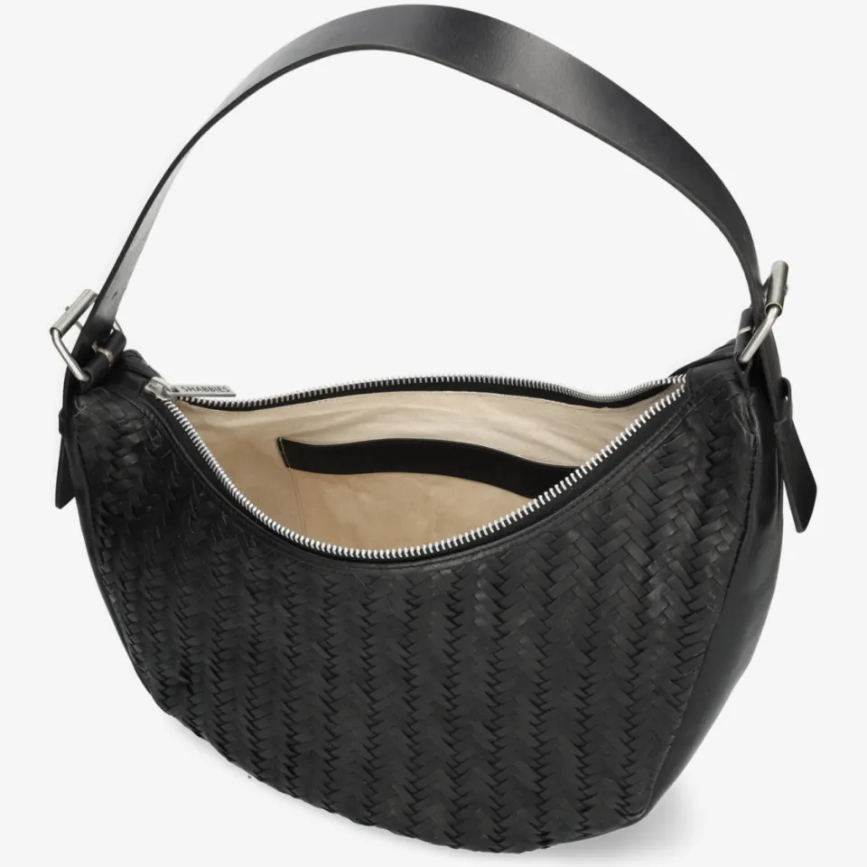Shabbies Amsterdam Platanino Herringbone tas Zwart, foto 3
