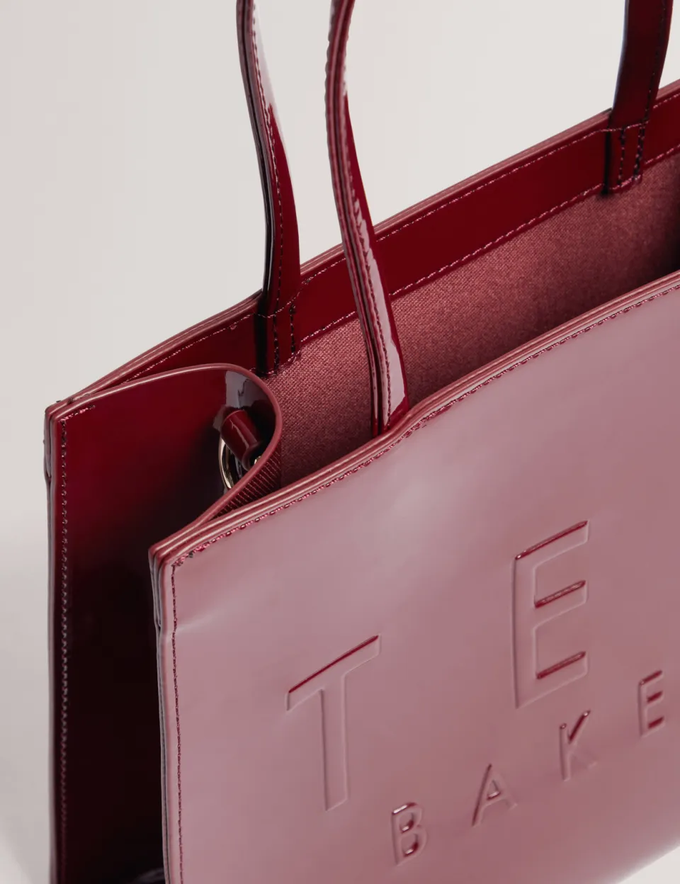 Ted Baker Iconica shopper donkerrood, foto 7
