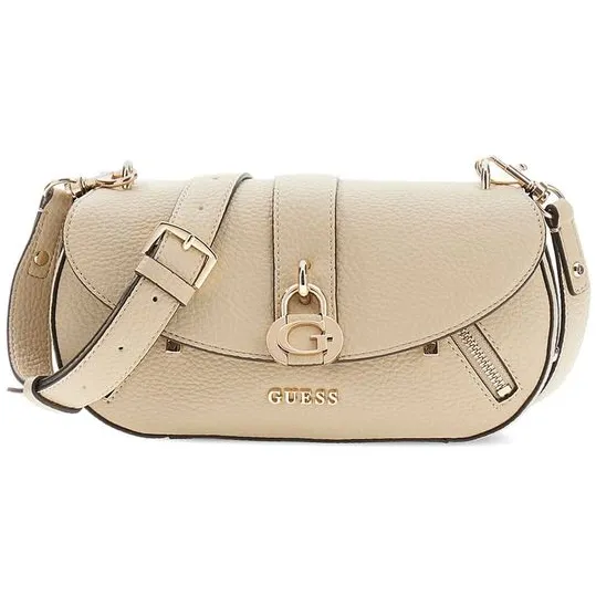 Guess Jessa Flap crossbody schoudertas taupe