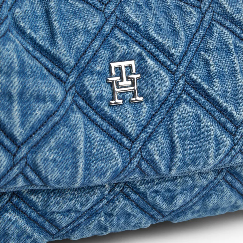 Tommy Hilfiger denim schoudertas TH Feminine blauw, foto 6