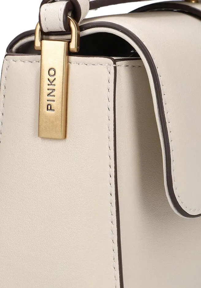 Pinko Schoudertassen Love One Mini Slouchy Gebroken wit - One size, foto 5