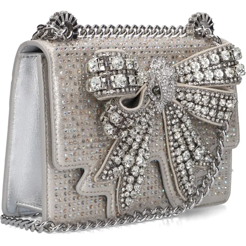 Kurt Geiger Bow Small Shoreditch handtas zilver, foto 2