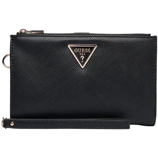 Guess Portemonnee Guess LAUREL II SLG DBL ZIP ORGNZR SWZG74 59157 Zwart