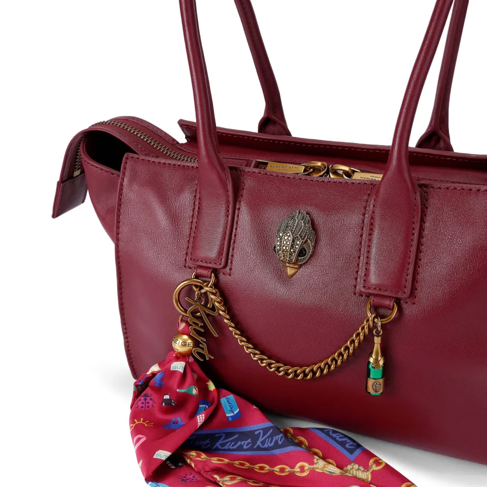 Kurt Geiger Sloane schoudertas bordeauxrood, foto 6