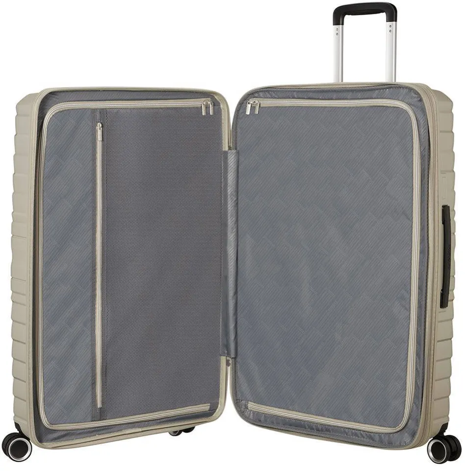 American Tourister Flytwist spinner 78 koffer zand, foto 4
