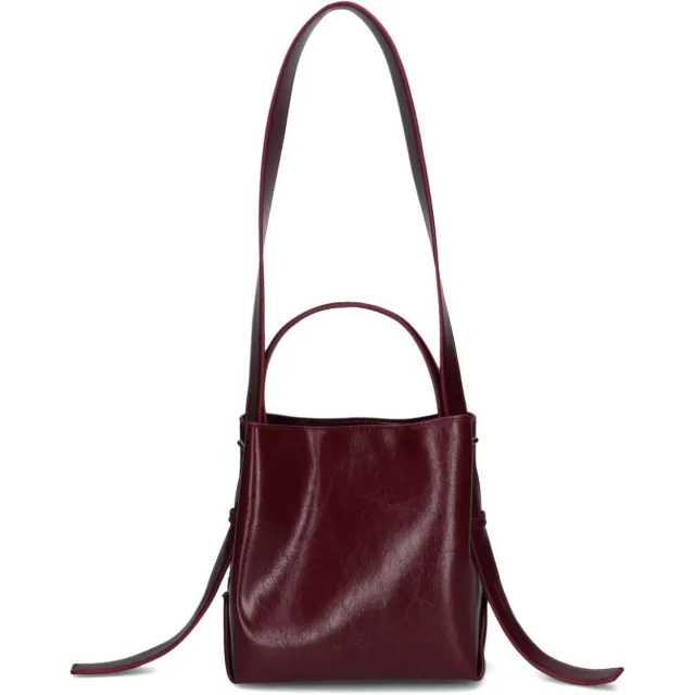 HVISK Handtassen Molly Raw Structure Bordeaux - One size