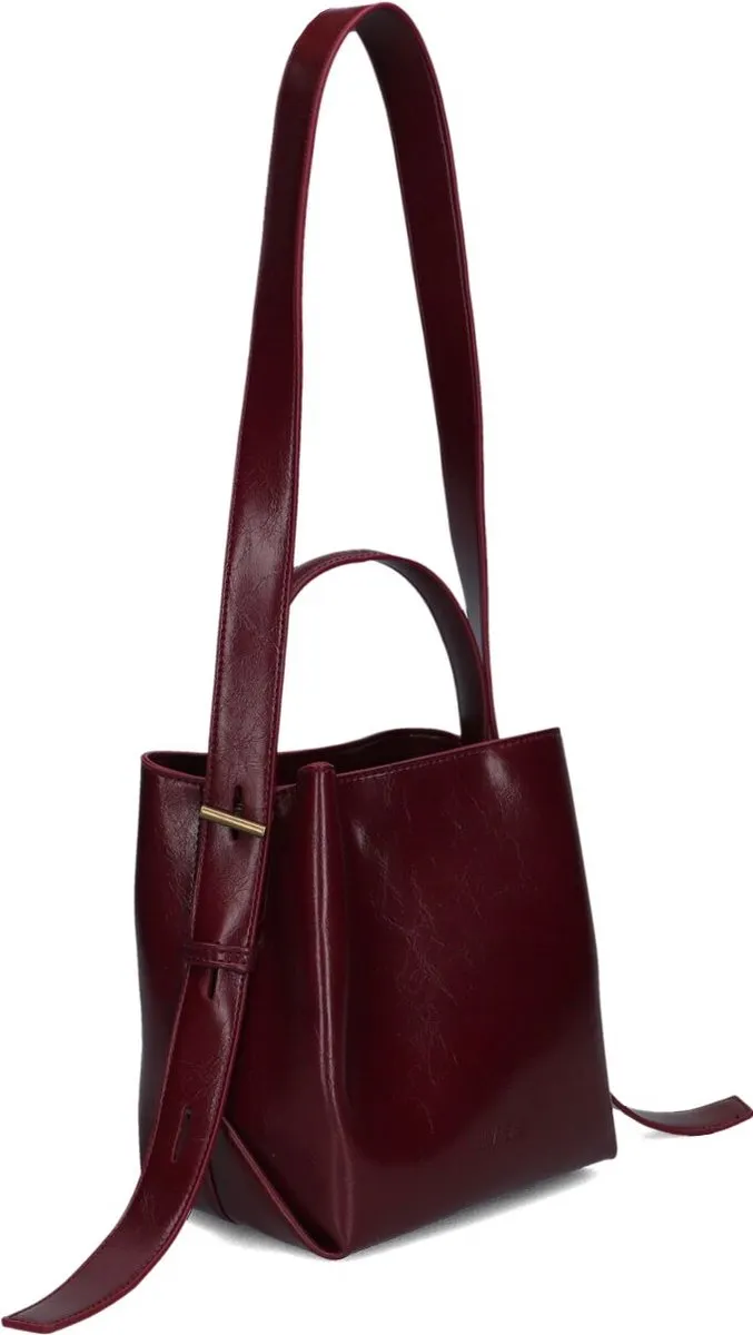 HVISK Handtassen Molly Raw Structure Bordeaux - One size, foto 2