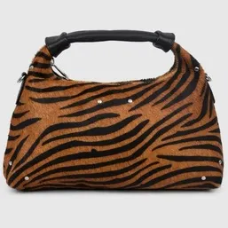 Nunoo Dandy Stripes Deluxe handtas donkerbruin multicolor, foto 3