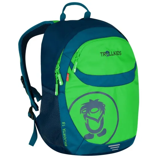 Trollkids Kid's Skjorta Pack 15 - Dagrugzak groen/blauw