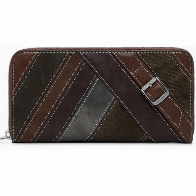 Desigual Cosmic Patch Portemonnee Dark Caramel