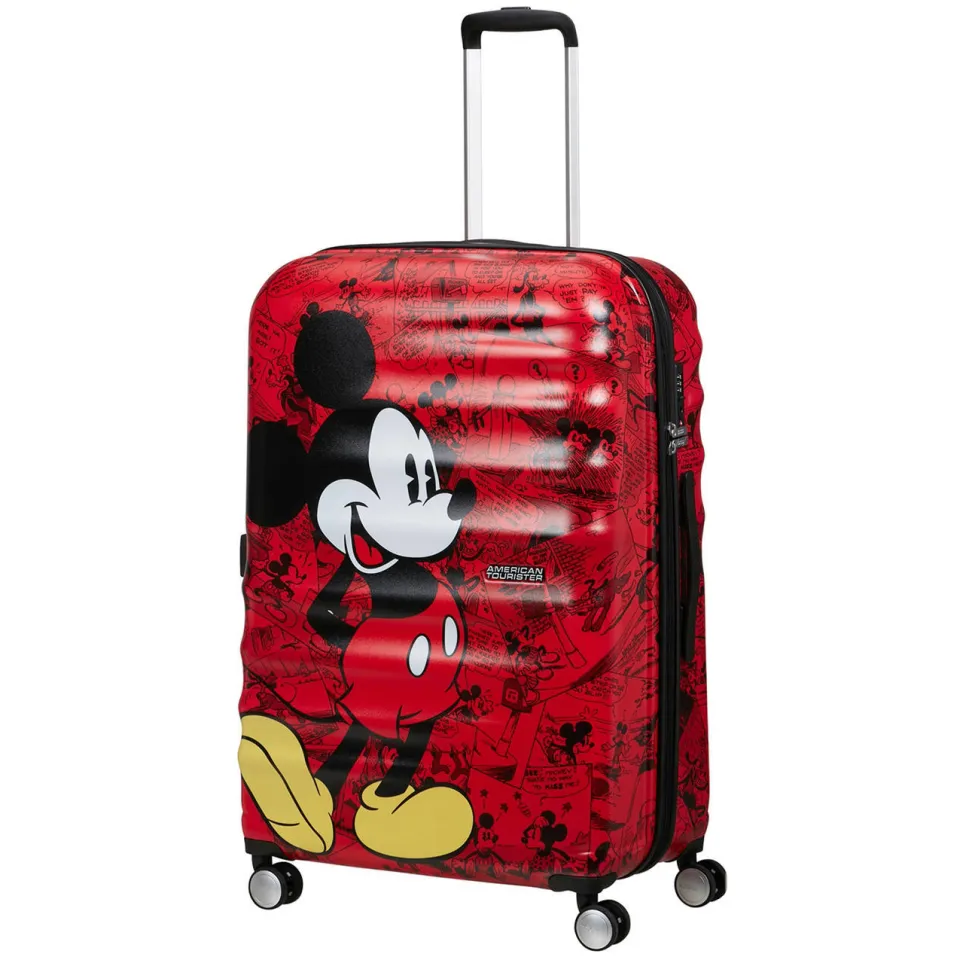American Tourister Wavebreaker Disney trolley 77 cm rood, foto 6