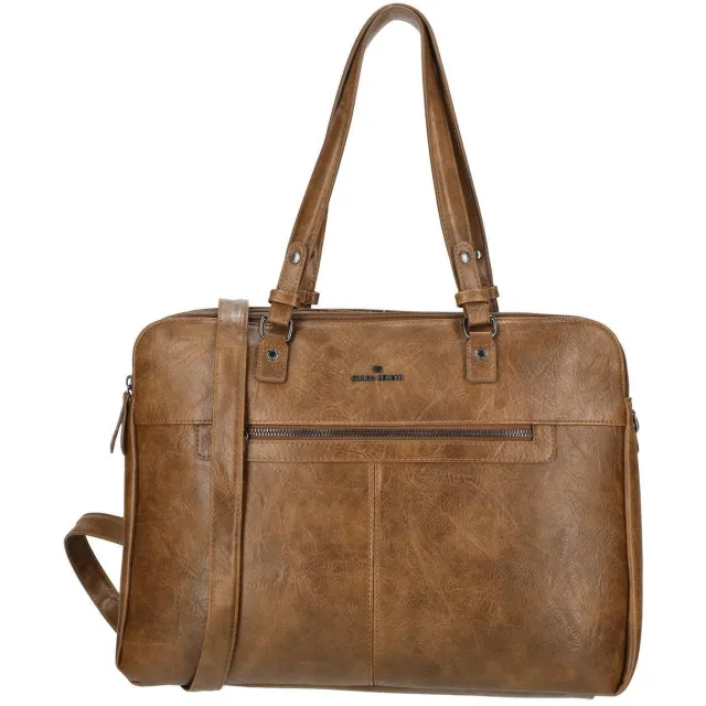 Enrico Benetti 15 inch laptoptas Julia cognac