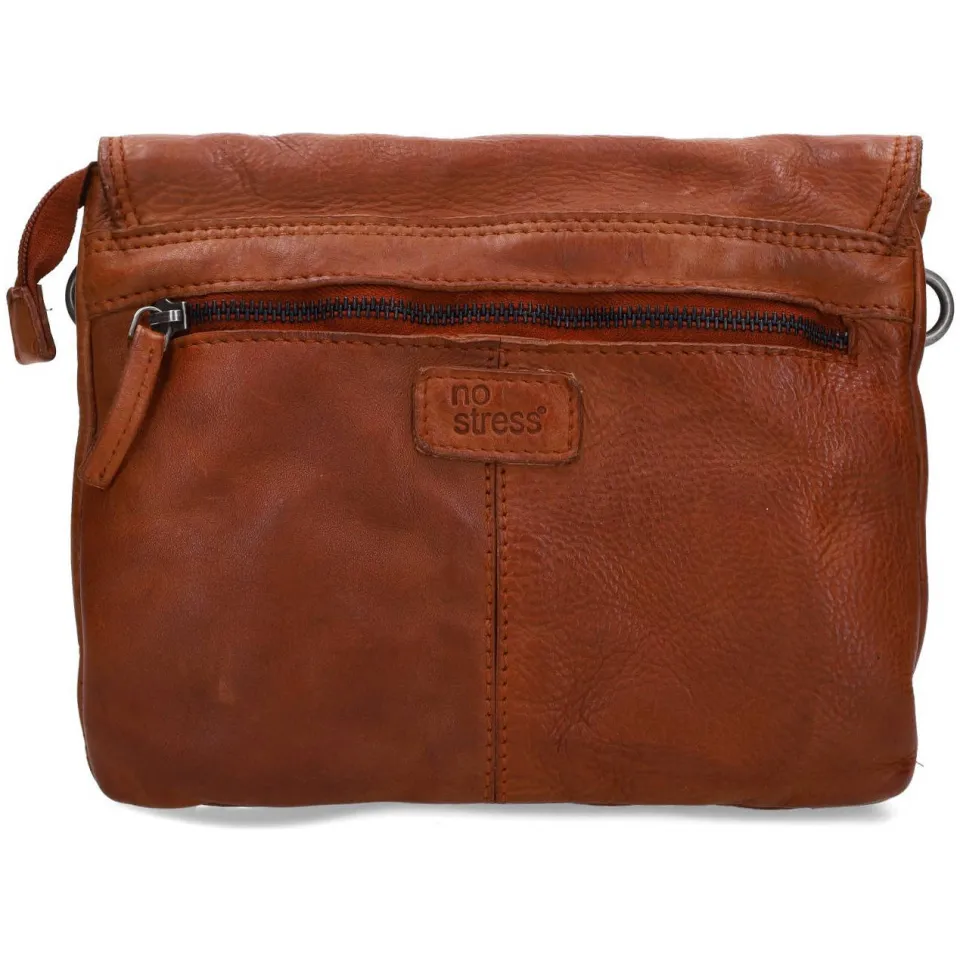 No Stress cognac leren crossbody tas, foto 3