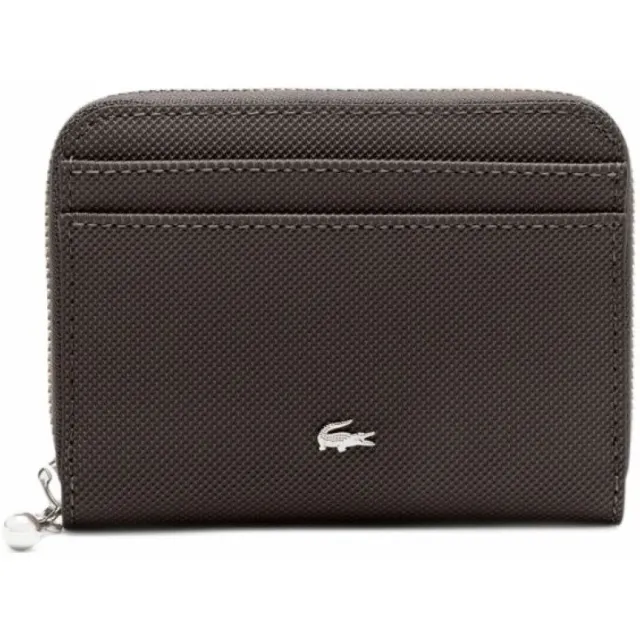 Lacoste Daily City Zip Coin Wallet portemonnee donkerbruin